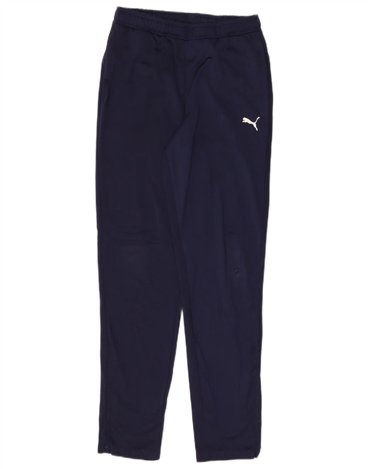 PUMA Boys Tracksuit Trousers 13-14 Years  Navy Blue Polyester