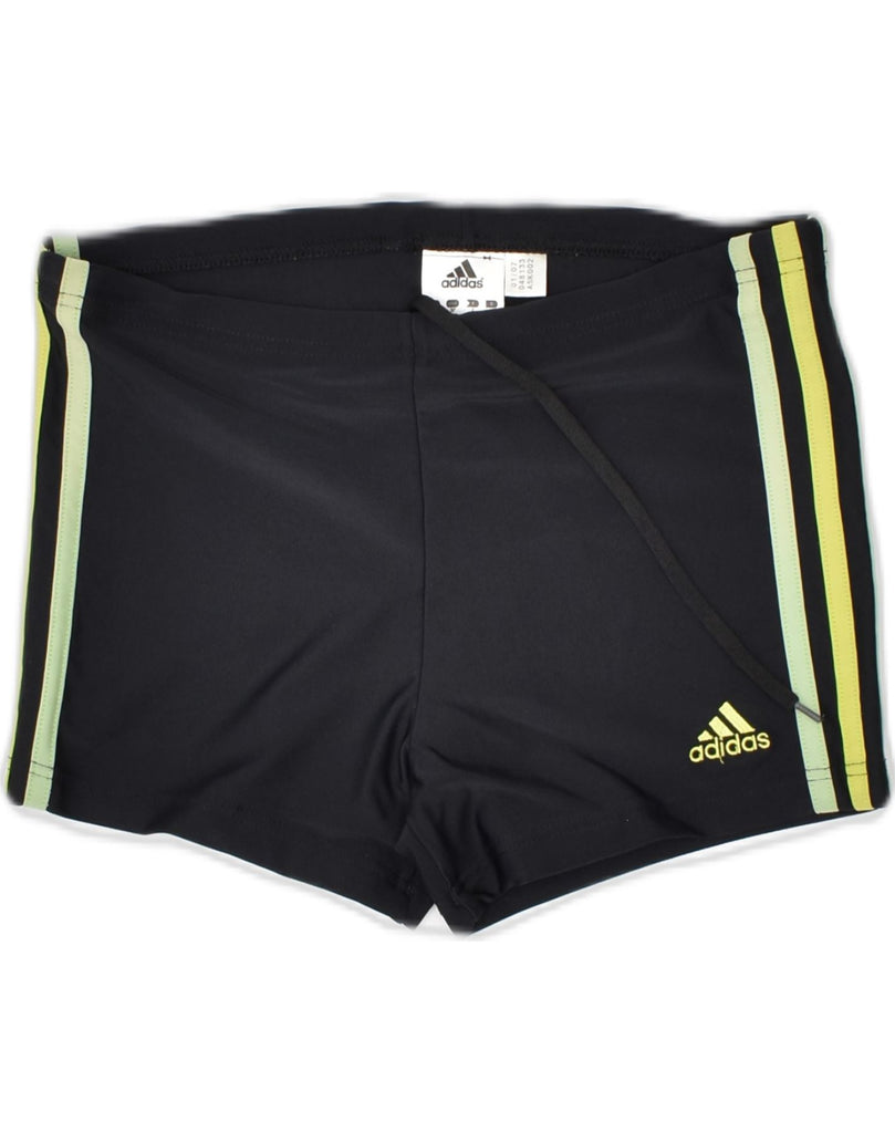 ADIDAS Boys Sport Shorts 12-13 Years Black Polyamide | Vintage Adidas | Thrift | Second-Hand Adidas | Used Clothing | Messina Hembry 