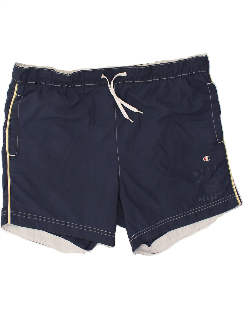 CHAMPION Mens Sport Shorts XL Navy Blue | Vintage Champion | Thrift | Second-Hand Champion | Used Clothing | Messina Hembry 