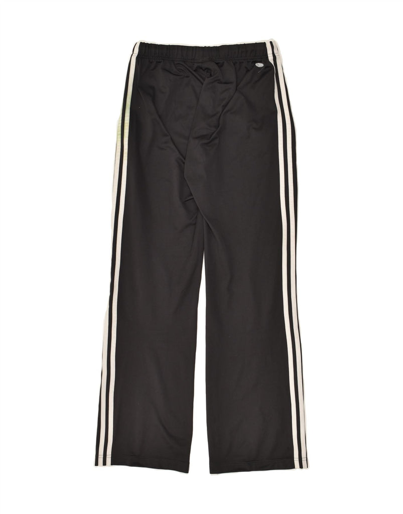 ADIDAS Womens Climalite Tracksuit Trousers UK 10 Small Black Polyester | Vintage Adidas | Thrift | Second-Hand Adidas | Used Clothing | Messina Hembry 