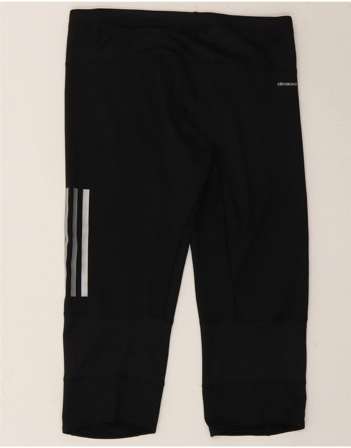ADIDAS Girls Climacool Capri Leggings 13-14 Years Black Polyester Vintage Adidas and Second-Hand Adidas from Messina Hembry 