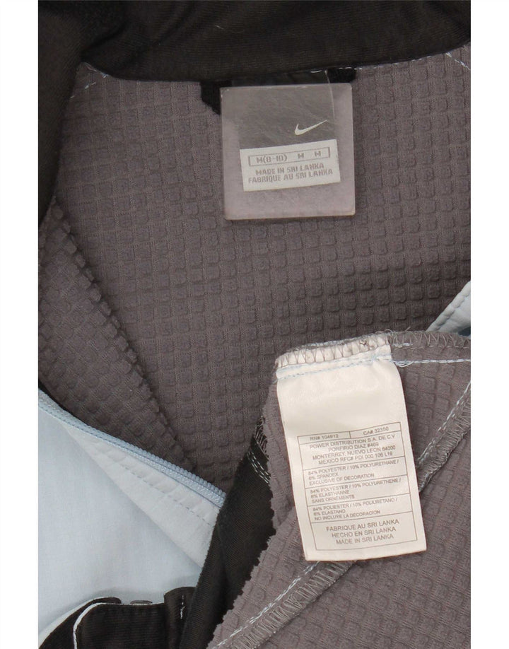 Nike Womens Tracksuit Top Jacket US 8/10 Medium Blue Polyester