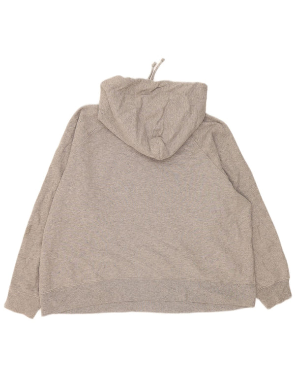 Levi's Womens Graphic Oversized Hoodie Jumper UK 18 XL Grey Cotton