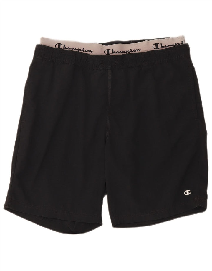 Champion Mens Graphic Sport Shorts Large Black Colourblock