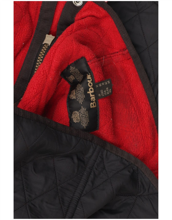 Barbour Womens Quilted Jacket UK 14 Large Black