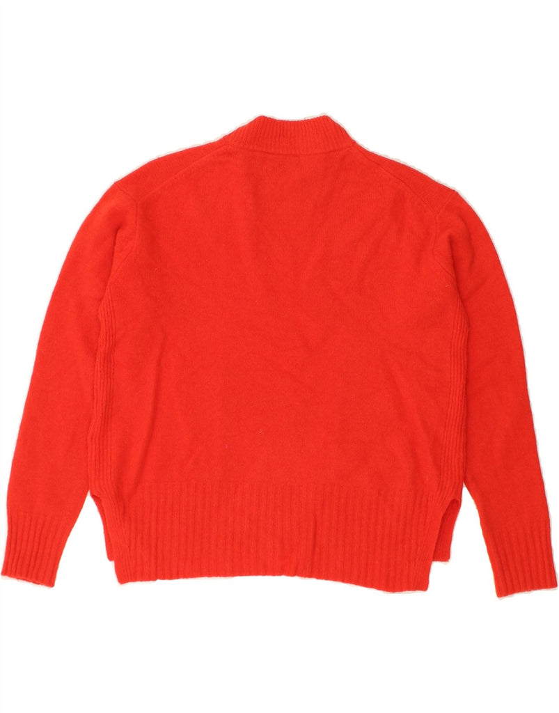 WHISTLES Womens Turtle Neck Jumper Sweater UK 6 XS Red Merino Wool | Vintage Whistles | Thrift | Second-Hand Whistles | Used Clothing | Messina Hembry 