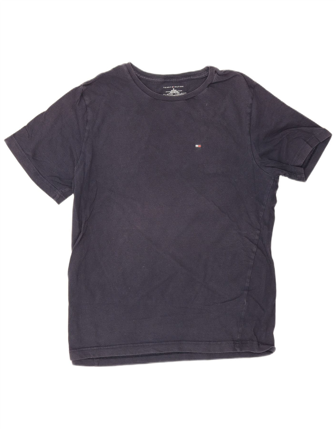 Tommy Hilfiger Mens T-Shirt Top Medium Navy Blue Cotton