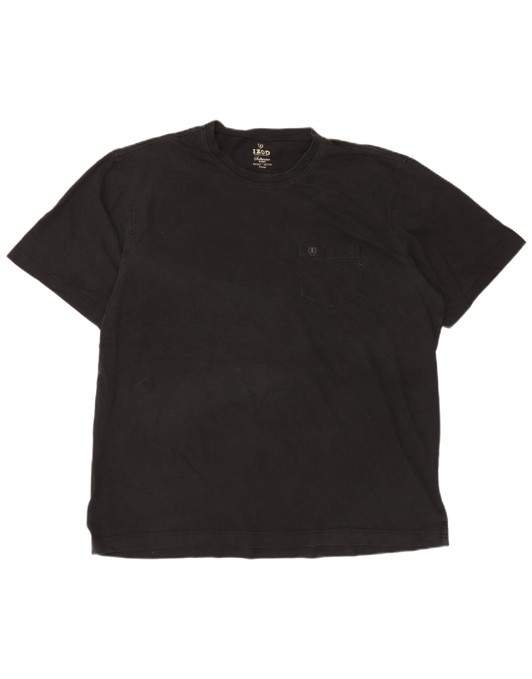 Izod Mens T-Shirt Top XL Black Cotton