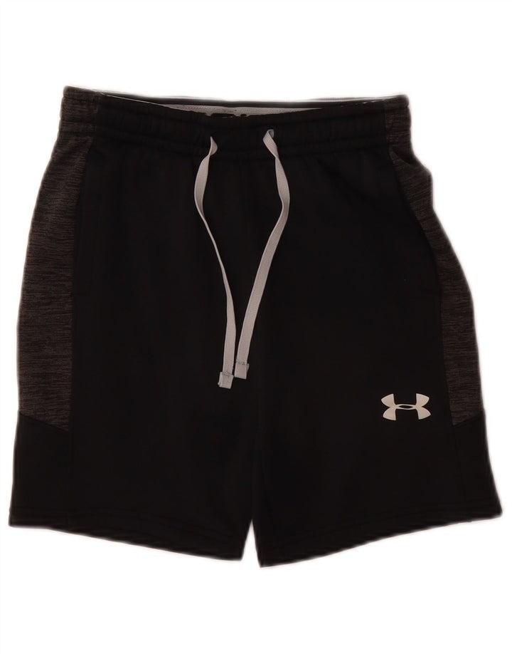 UNDER ARMOUR Boys Cold Gear Sport Shorts 9-10 Years Medium Black