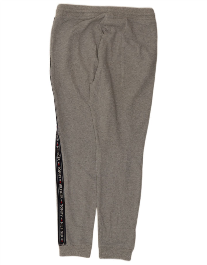Tommy Hilfiger Mens Tracksuit Trousers Joggers Large Grey Colourblock