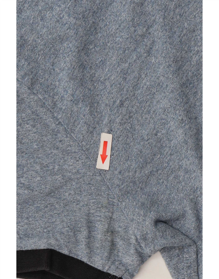 Superdry Mens T-Shirt Top Small Blue Flecked Cotton