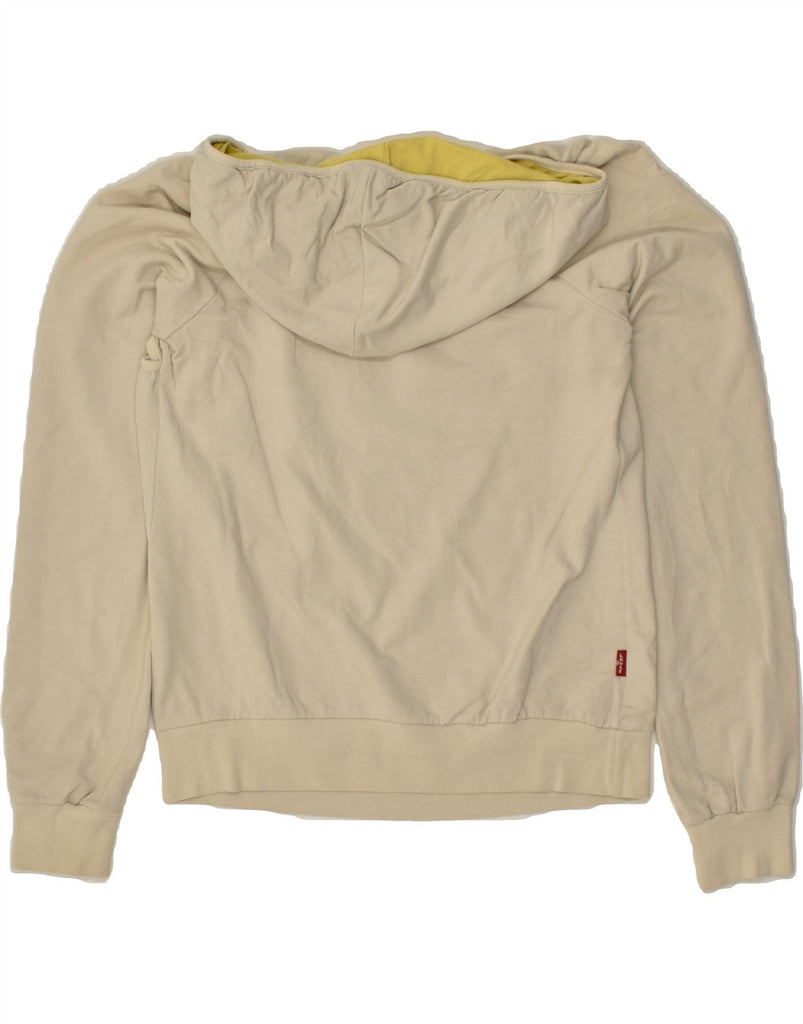 LEVI'S Womens Hoodie Jumper UK 14 Medium Beige Cotton | Vintage Levi's | Thrift | Second-Hand Levi's | Used Clothing | Messina Hembry 