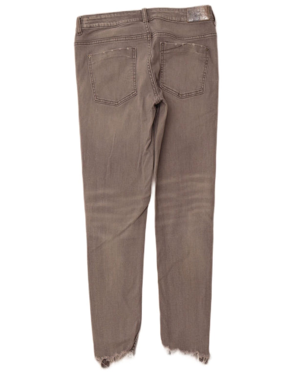 ZARA Womens Skinny Jeans EU 38 Small W28 L27 Grey Cotton
