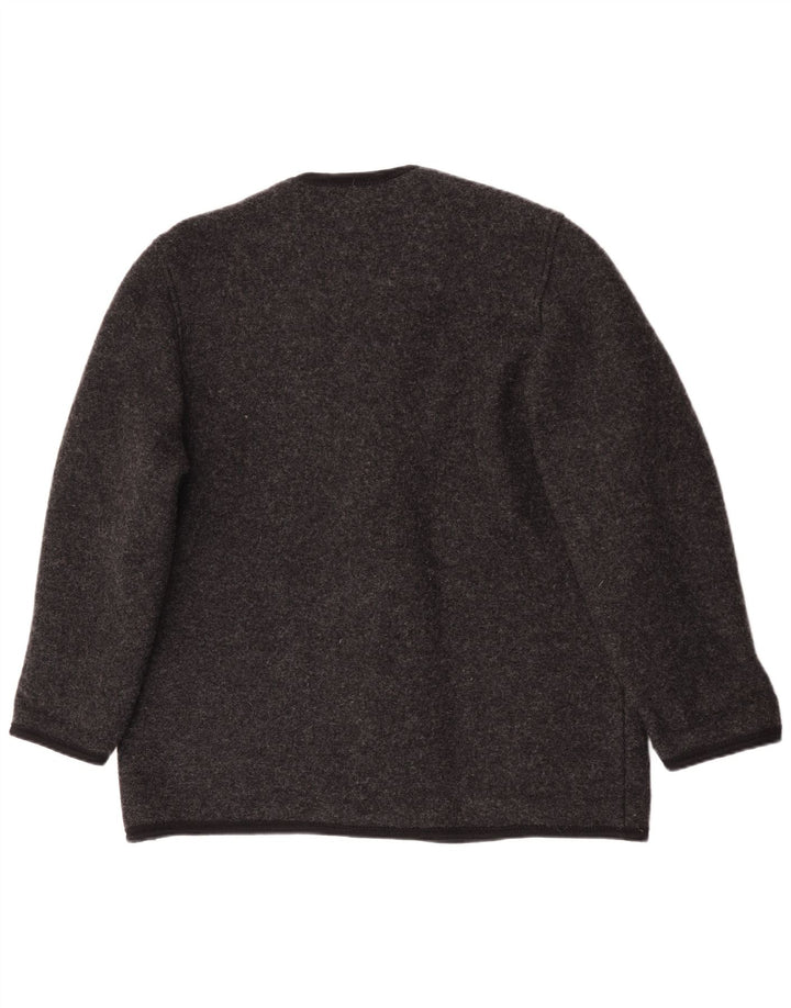 Wesenjak Womens 5 Button Blazer Jacket UK 18 XL  Grey Flecked New Wool