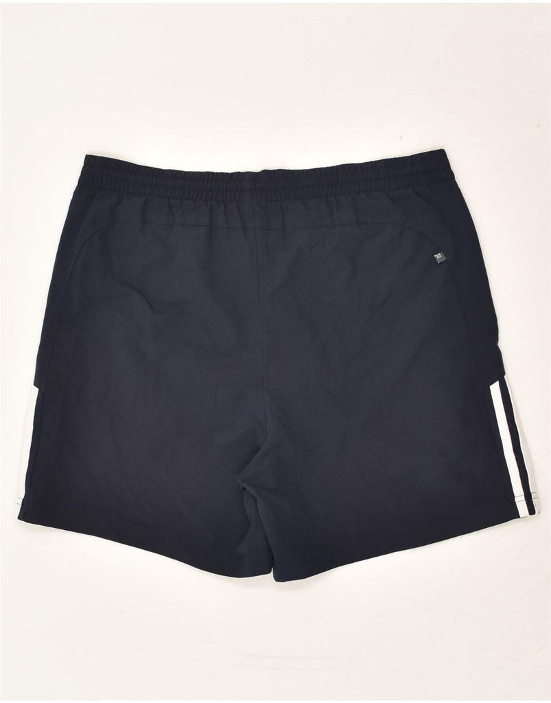 ADIDAS Mens Sport Shorts Small Navy Blue Polyester | Vintage Adidas | Thrift | Second-Hand Adidas | Used Clothing | Messina Hembry 