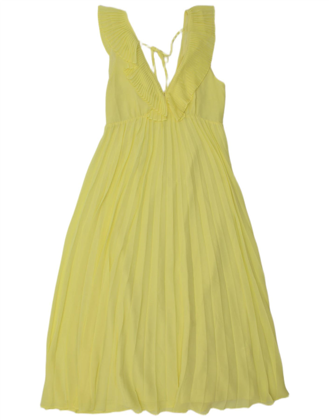 Zara Womens Sleeveless Maxi Dress UK 12 Medium Yellow