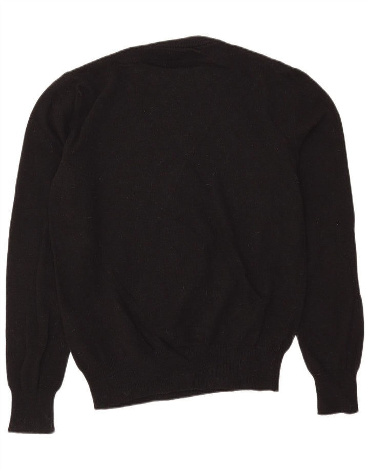 Diesel Mens Graphic Crew Neck Jumper Sweater Large Black Wool