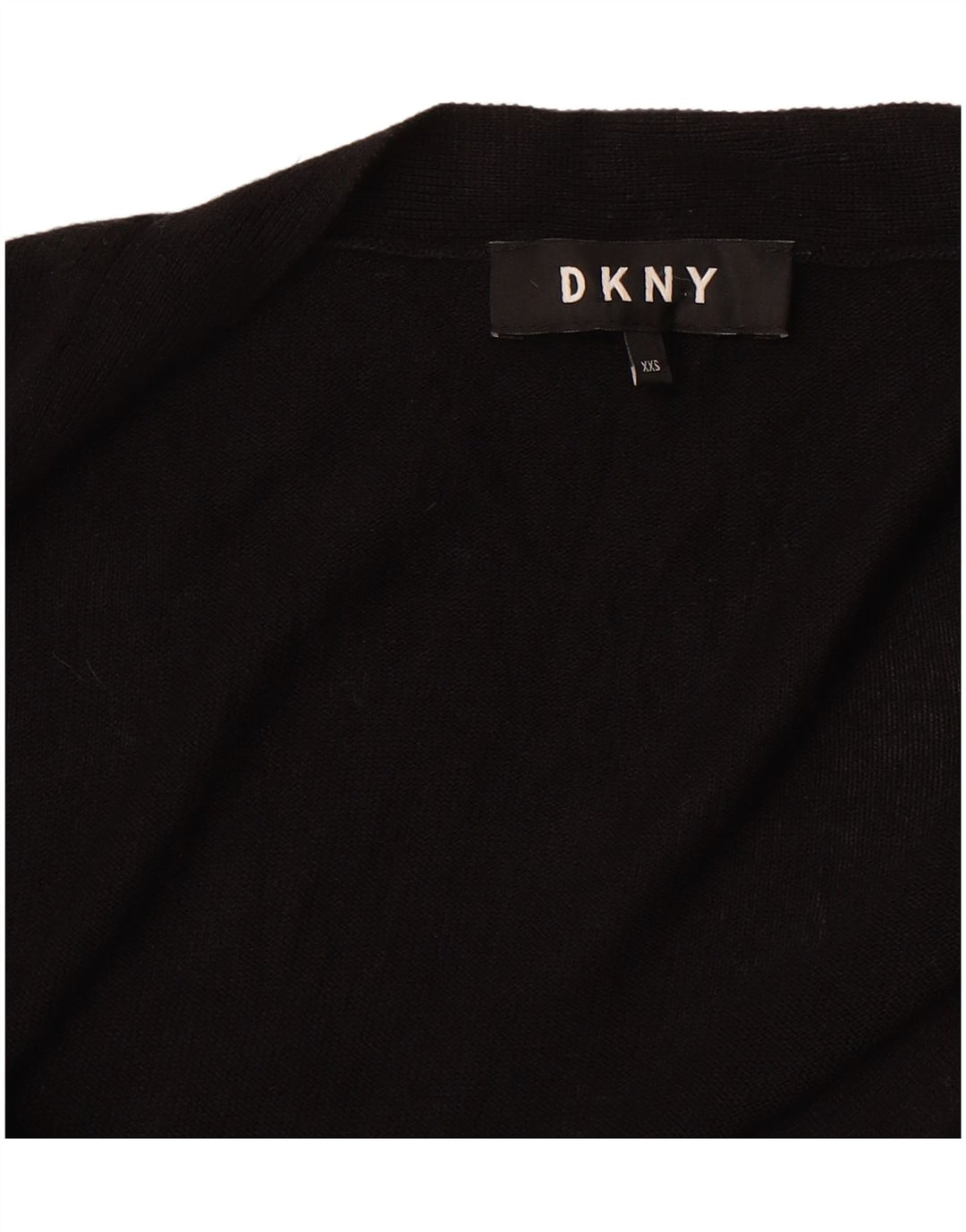 DKNY Womens Oversized Cardigan Sweater UK 2 2XS Black