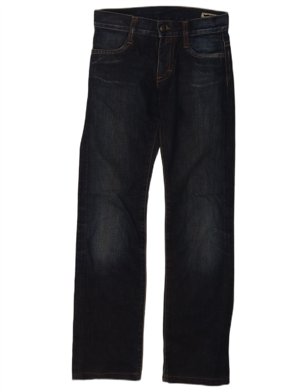Gas Womens Straight Jeans W25 L30 Blue Cotton