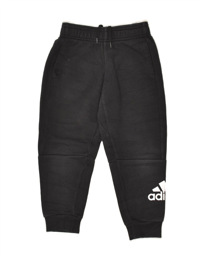 ADIDAS Boys Graphic Tracksuit Trousers Joggers 5-6 Years Black Cotton | Vintage Adidas | Thrift | Second-Hand Adidas | Used Clothing | Messina Hembry 