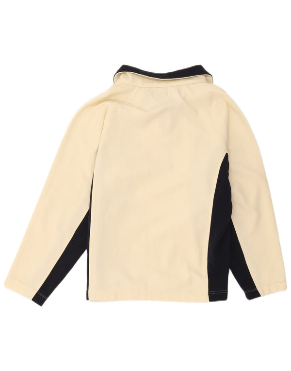 Kappa Womens Tracksuit Top Jacket UK 18 XL Off White Colourblock Polyester