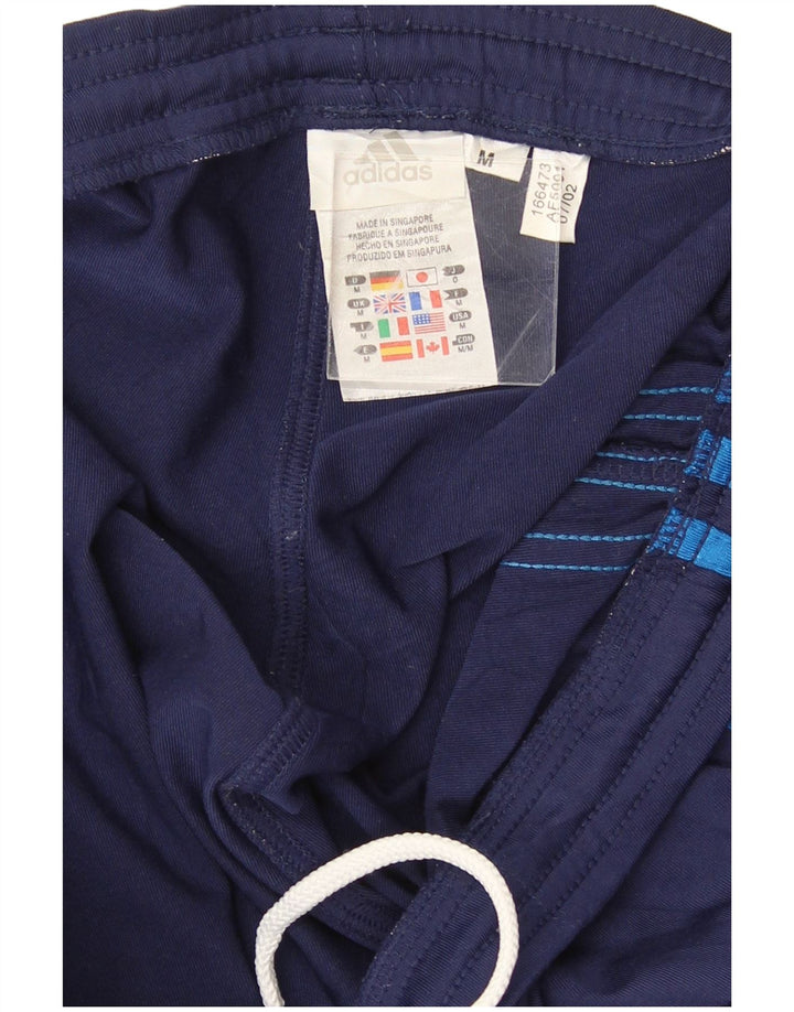 Adidas Mens Tracksuit Trousers Medium  Navy Blue Polyester