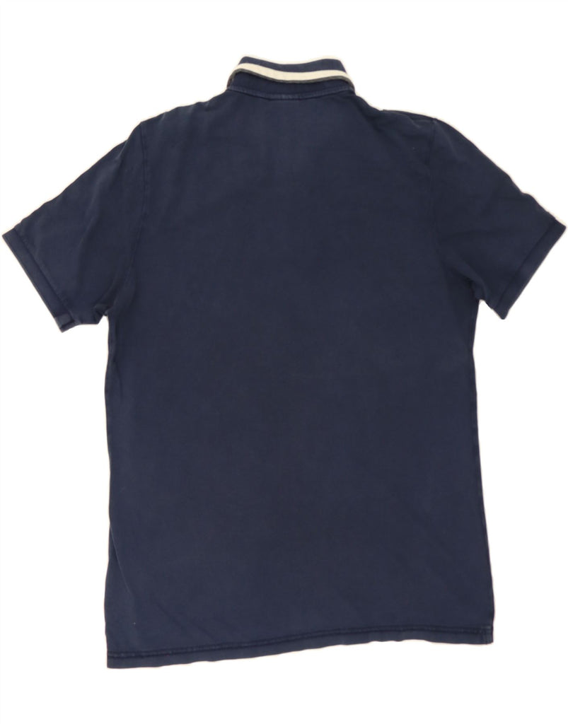 NAPAPIJRI Mens Polo Shirt Medium Navy Blue Cotton Vintage Napapijri and Second-Hand Napapijri from Messina Hembry 