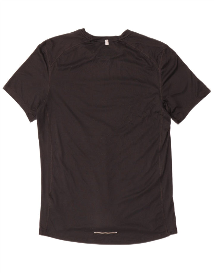 Nike Mens Dri Fit T-Shirt Top Medium Black Polyester