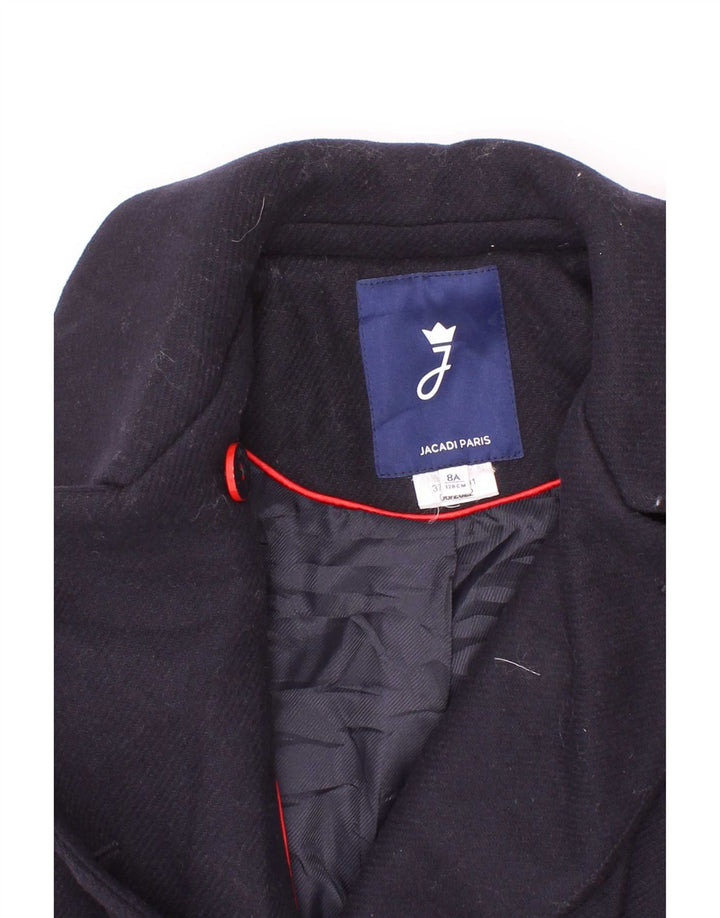 Jacadi Paris Girls Pea Coat 7-8 Years Navy Blue