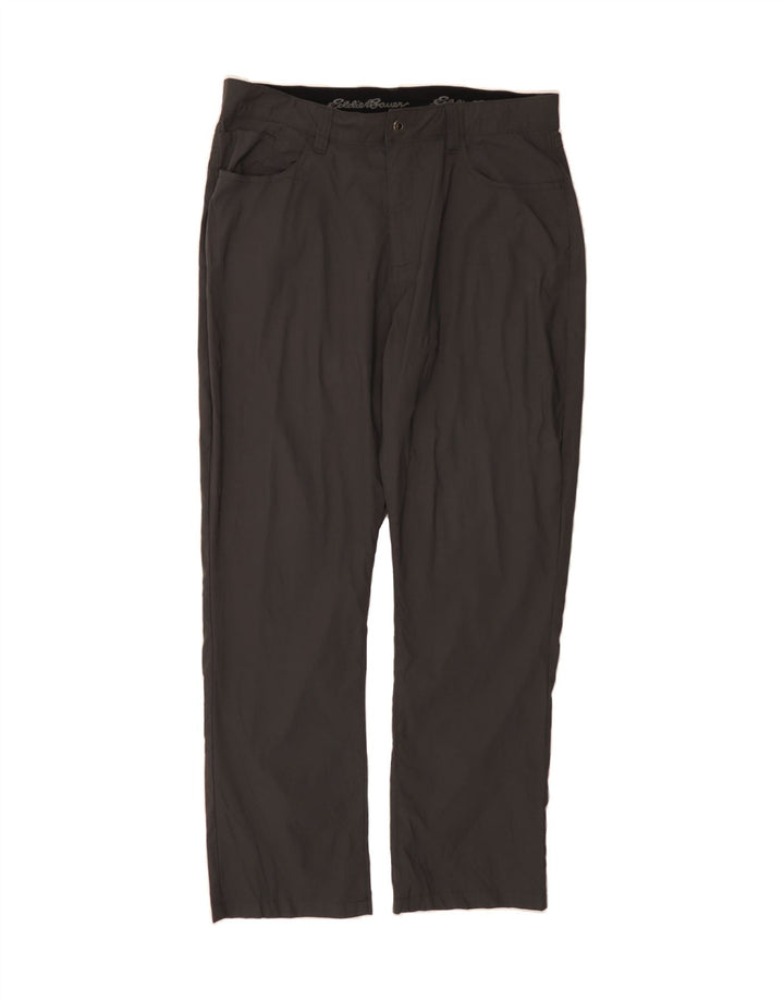 EDDIE BAUER Mens Straight Casual Trousers W38 L30 Grey Nylon Vintage Eddie Bauer and Second-Hand Eddie Bauer from Messina Hembry 