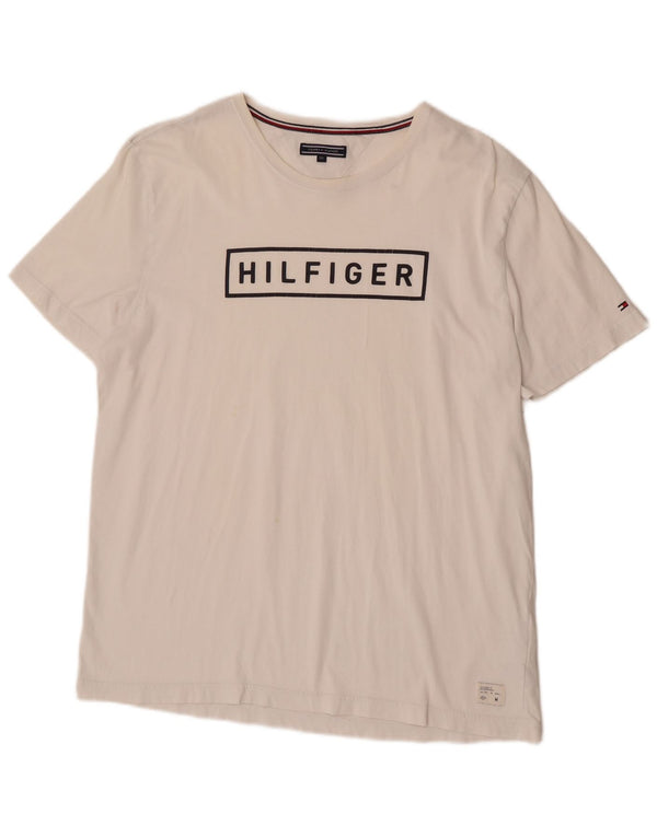Tommy Hilfiger Mens Regular Fit Graphic T-Shirt Top 2XL White Cotton