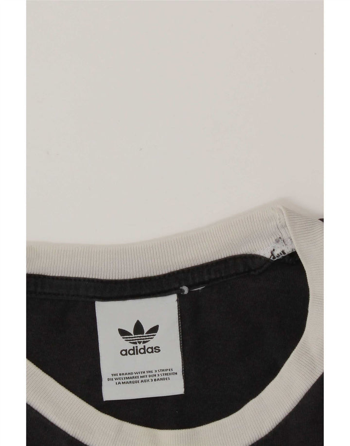 Adidas Mens T-Shirt Top Medium Grey
