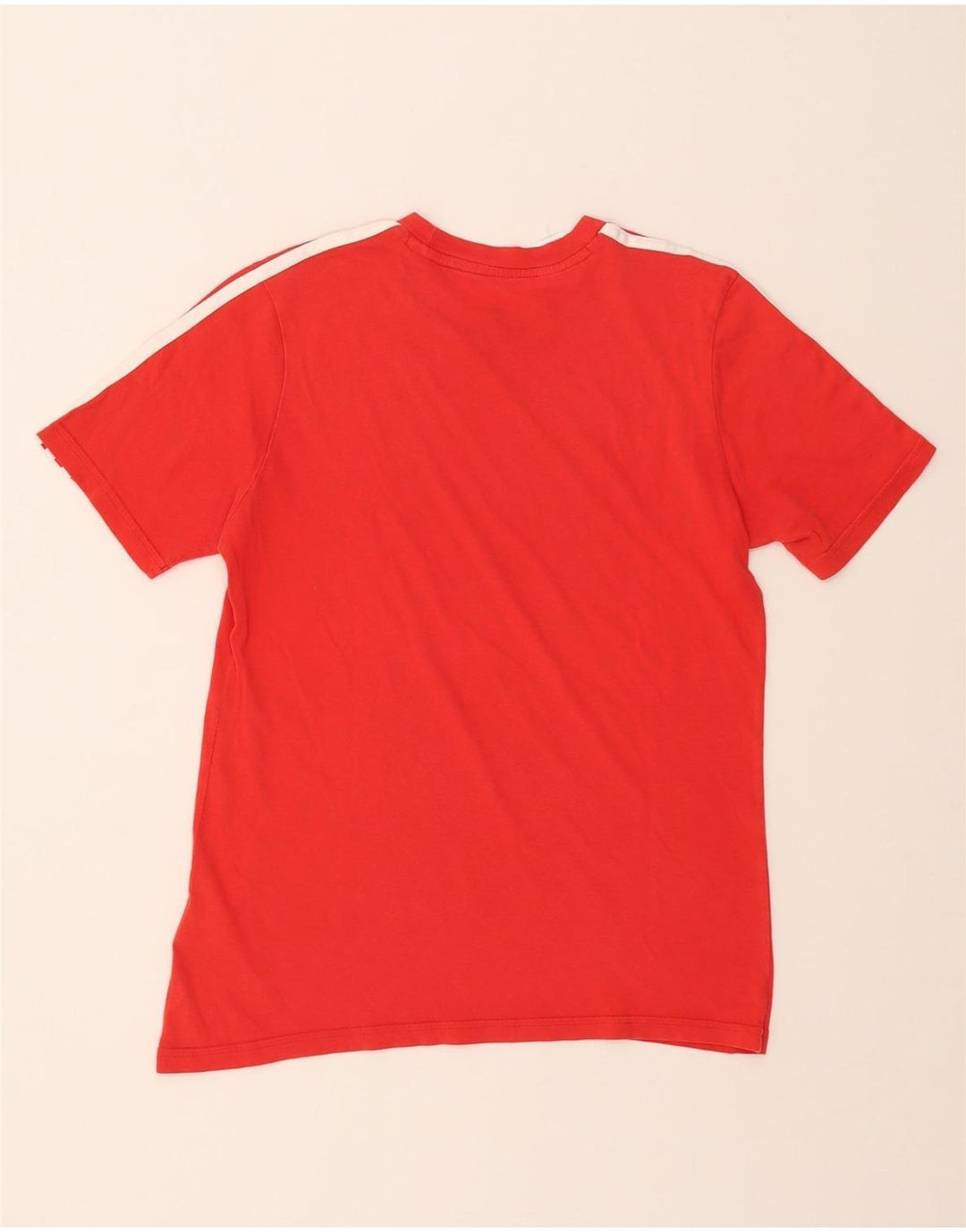 ADIDAS Boys T-Shirt Top 13-14 Years Red Cotton Vintage Adidas and Second-Hand Adidas from Messina Hembry 