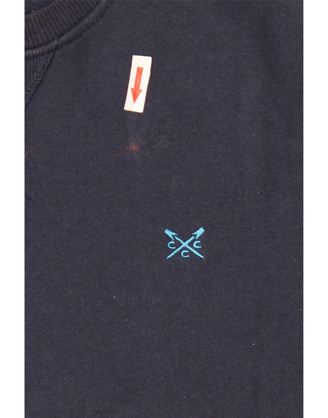 Crew Clothing Mens Sweatshirt Jumper Large Navy Blue Cotton