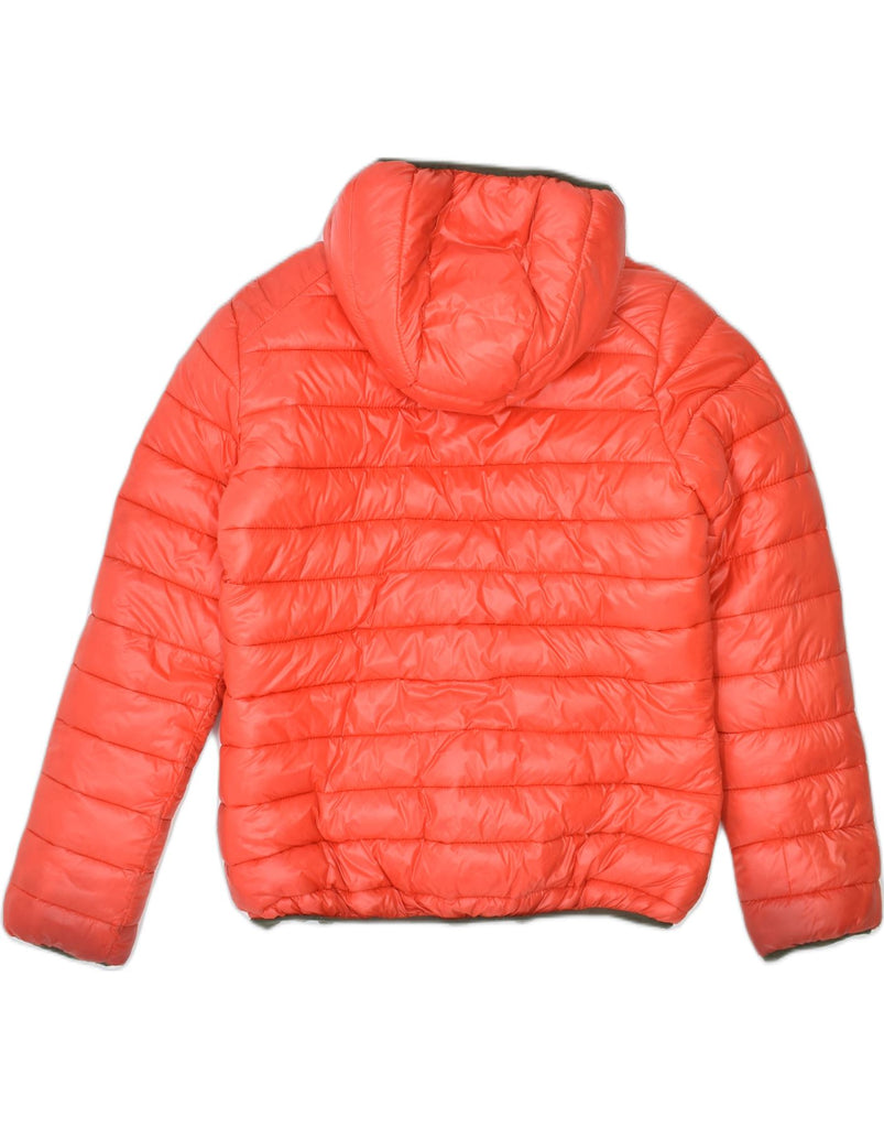 INVICTA Boys Hooded Padded Reversible Jacket 11-12 Years Red Polyamide | Vintage | Thrift | Second-Hand | Used Clothing | Messina Hembry 