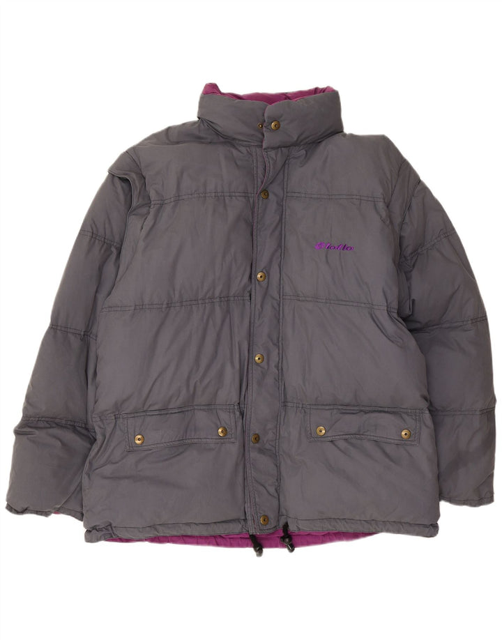 Lotto Mens Reversible Padded Jacket UK 42 XL Grey Polyester