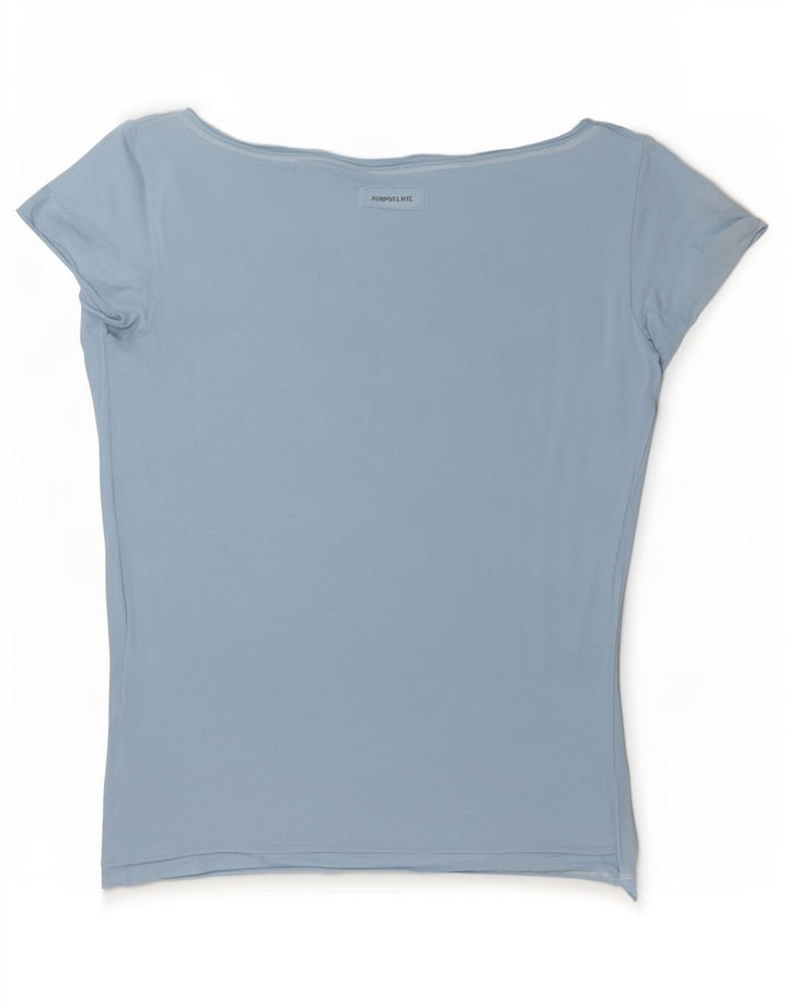 Murphy & Nye Womens T-Shirt Top UK 12 Medium Blue Cotton