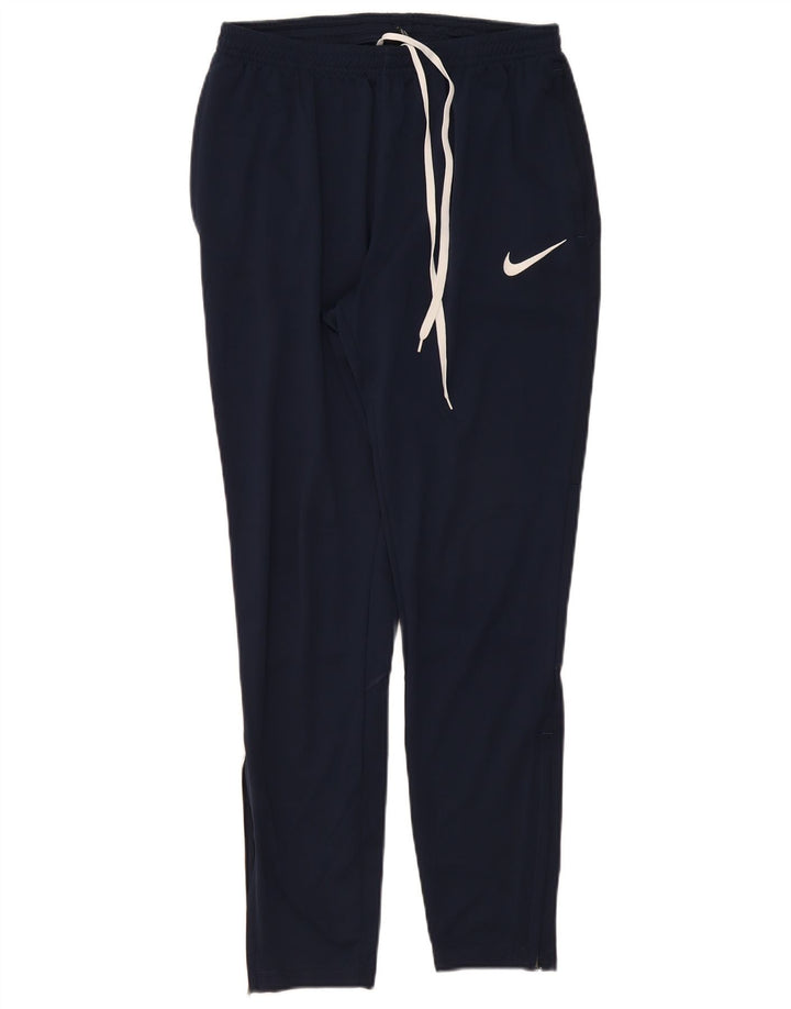 Nike Mens Dri Fit Tracksuit Trousers Medium  Navy Blue Polyester