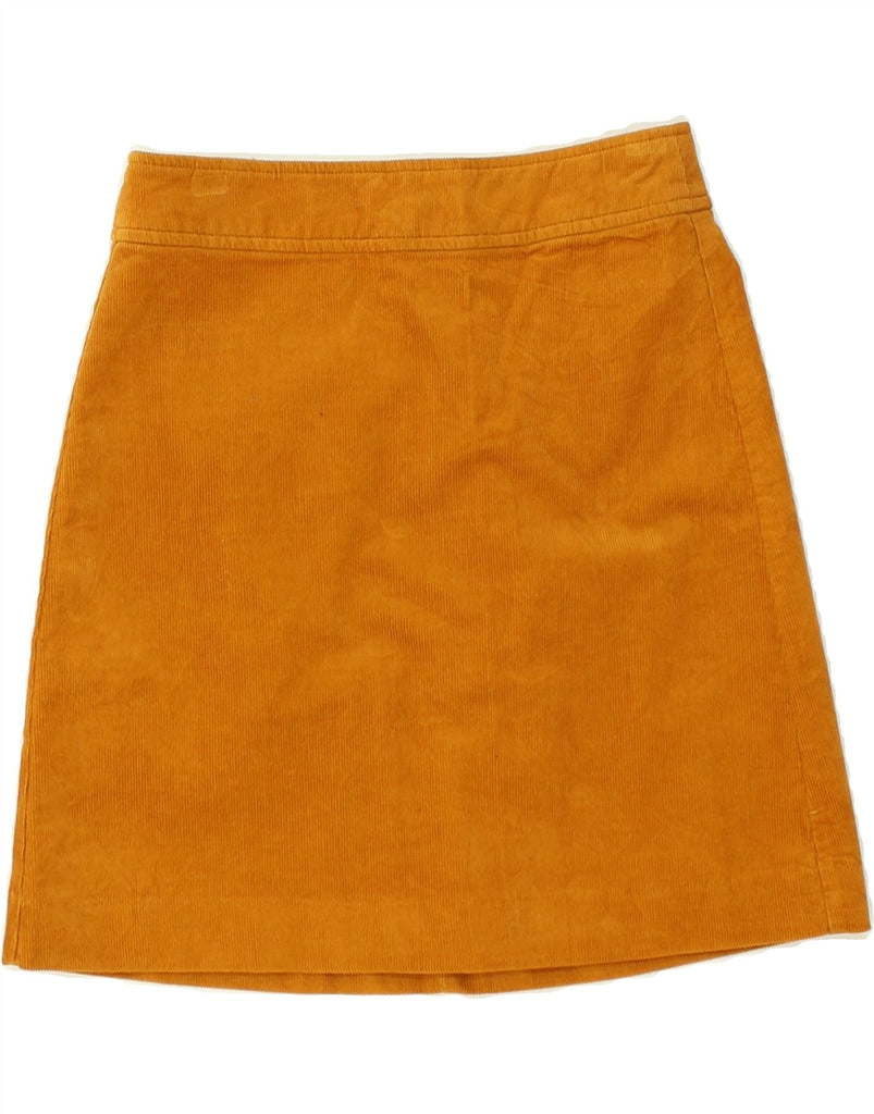 J. CREW Womens Corduroy Skirt US 00 2XS W26  Yellow Cotton | Vintage J. Crew | Thrift | Second-Hand J. Crew | Used Clothing | Messina Hembry 