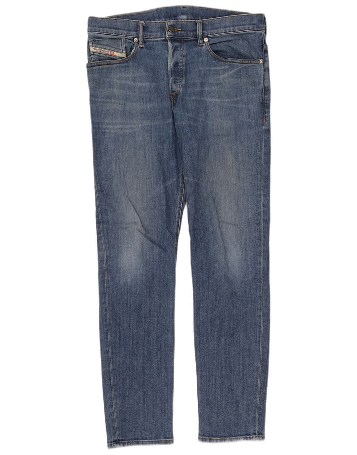 Diesel Mens Zatiny Slim Jeans W33 L30 Blue Cotton
