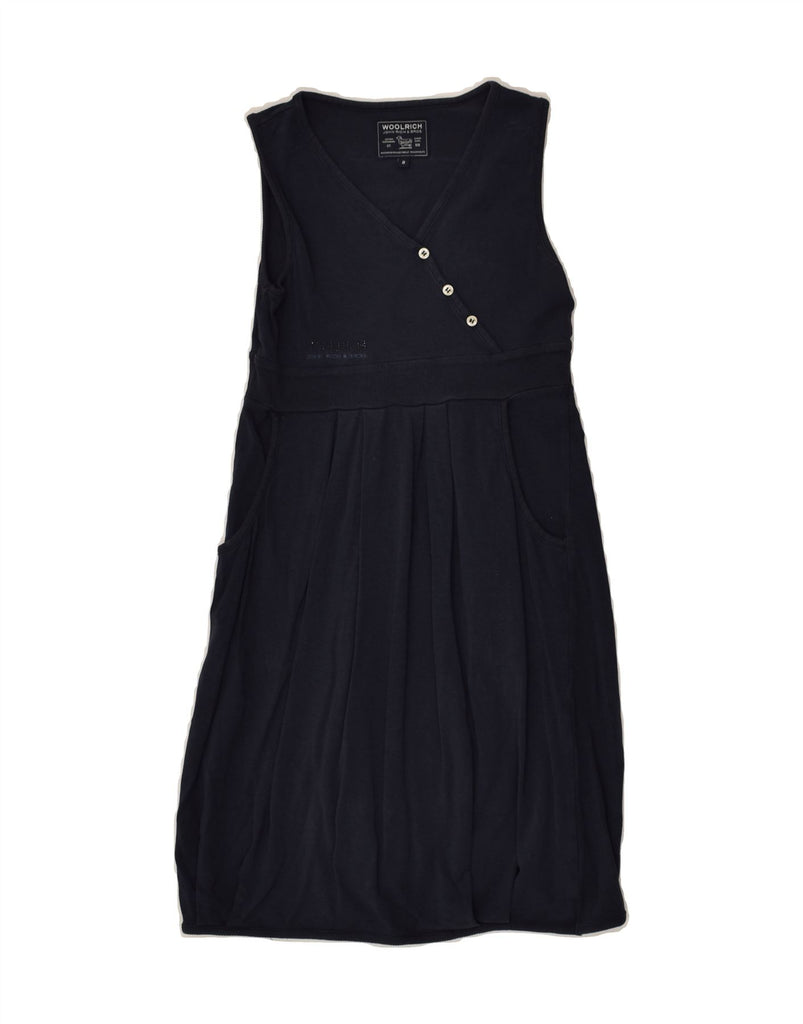 WOOLRICH Girls Sleeveless Basic Dress 7-8 Years Navy Blue | Vintage Woolrich | Thrift | Second-Hand Woolrich | Used Clothing | Messina Hembry 