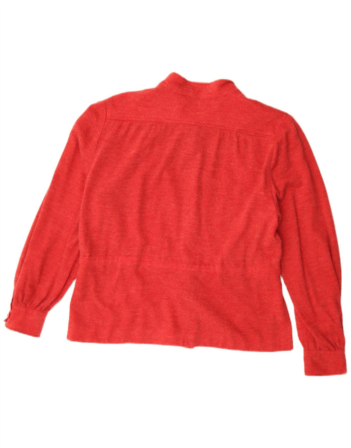 Vintage Womens Bomber Jacket UK 16 Large Red