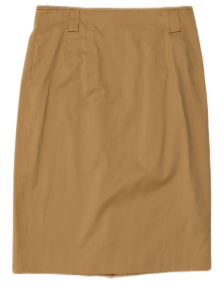 BOGNER Womens 4 Button 2 Piece Skirt Set US 10 Large W29  Beige Cotton