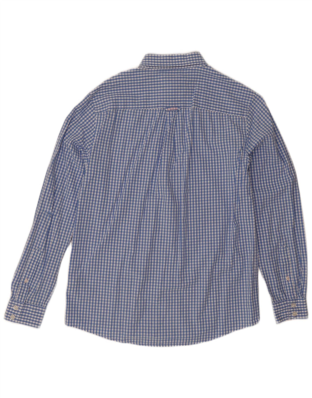 Crew Clothing Mens Classic Fit Shirt Small Blue Gingham Cotton
