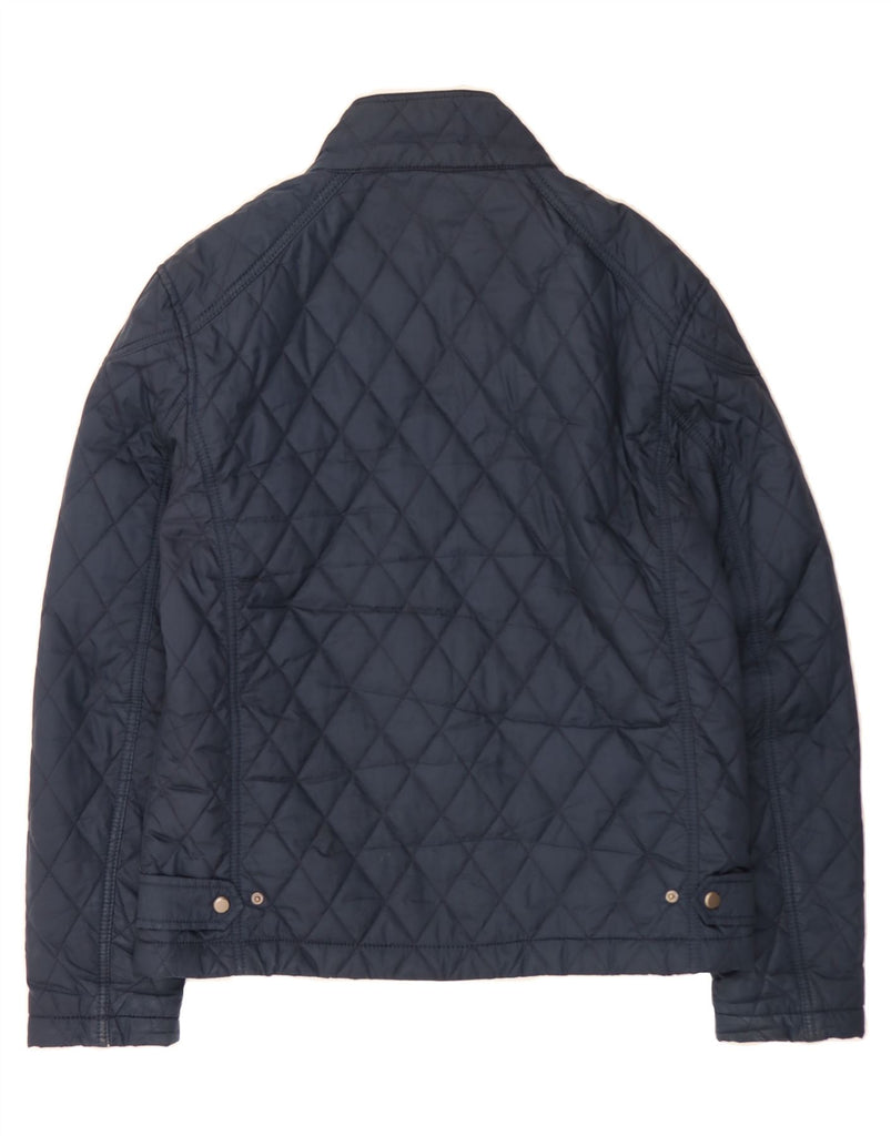 ZARA Womens Quilted Jacket UK 16 Large Navy Blue Vintage Zara and Second-Hand Zara from Messina Hembry 