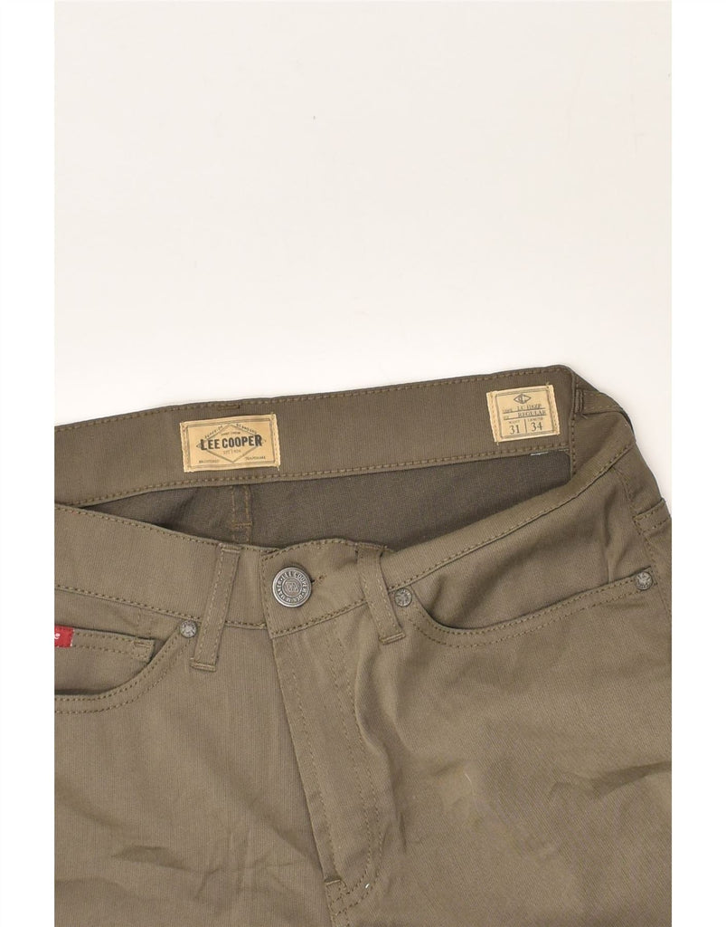 LEE COOPER Mens Slim Casual Trousers W31 L34 Grey Polyester | Vintage Lee Cooper | Thrift | Second-Hand Lee Cooper | Used Clothing | Messina Hembry 