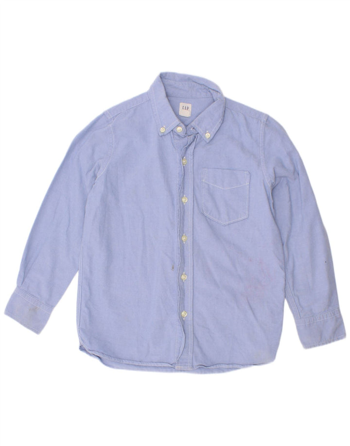 Gap Boys Shirt 6-7 Years Small Blue Cotton
