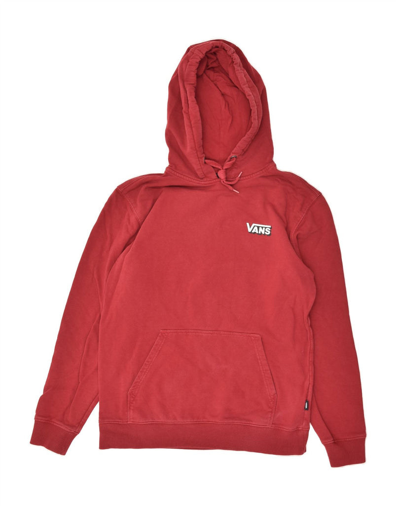 VANS Mens Graphic Hoodie Jumper Small Red Cotton | Vintage Vans | Thrift | Second-Hand Vans | Used Clothing | Messina Hembry 