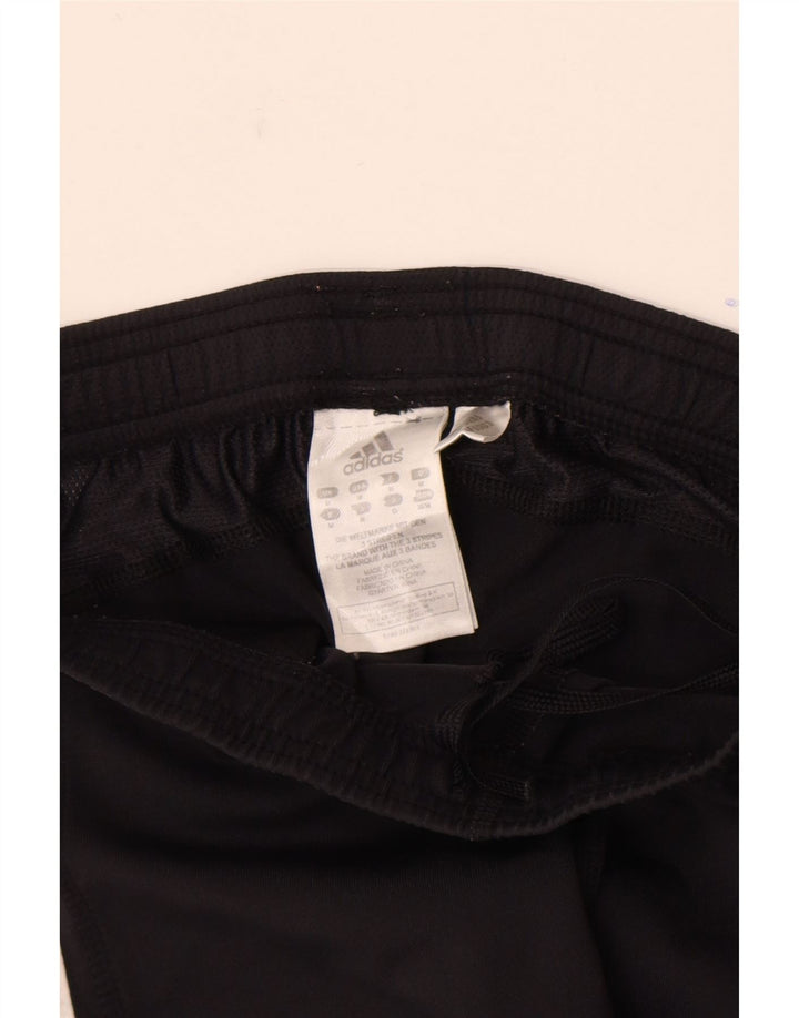 Adidas Womens Sport Shorts UK 12 Medium  Black Nylon