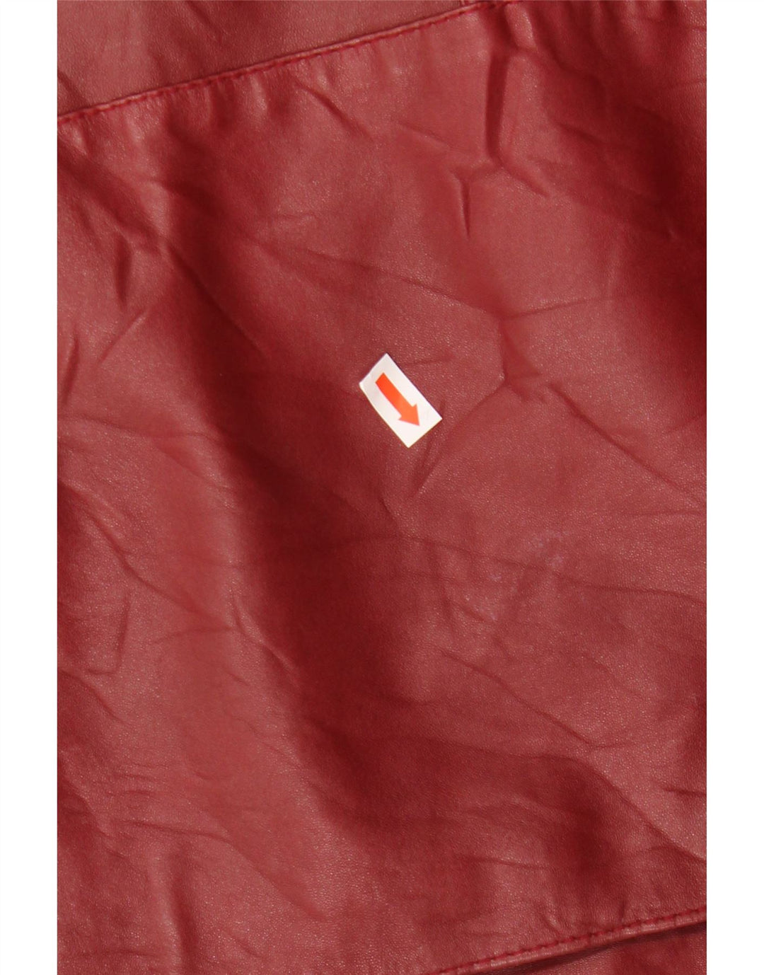 VINTAGE Womens Leather Jacket EU 46 XL Burgundy Leather